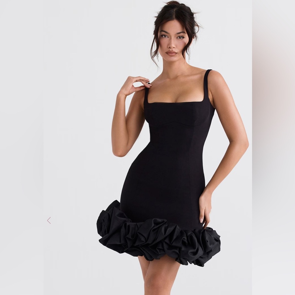 House of CB Lilou dress in black (modified)